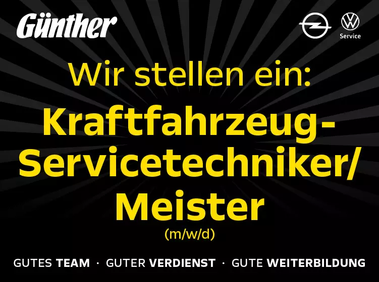 Jobangebot: Kraftfahrzeug-Servicetechniker/Meister