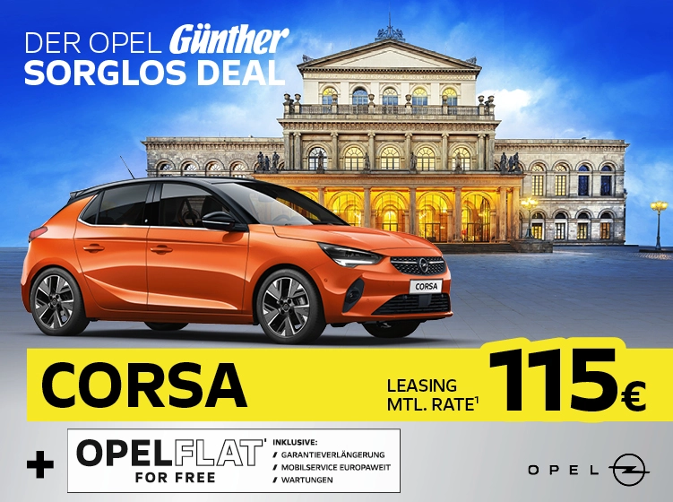 Opel Corsa Sorglos Deal Leasingangebot