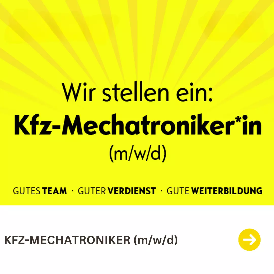 Dein neuer Job: KFZ-Mechatroniker
