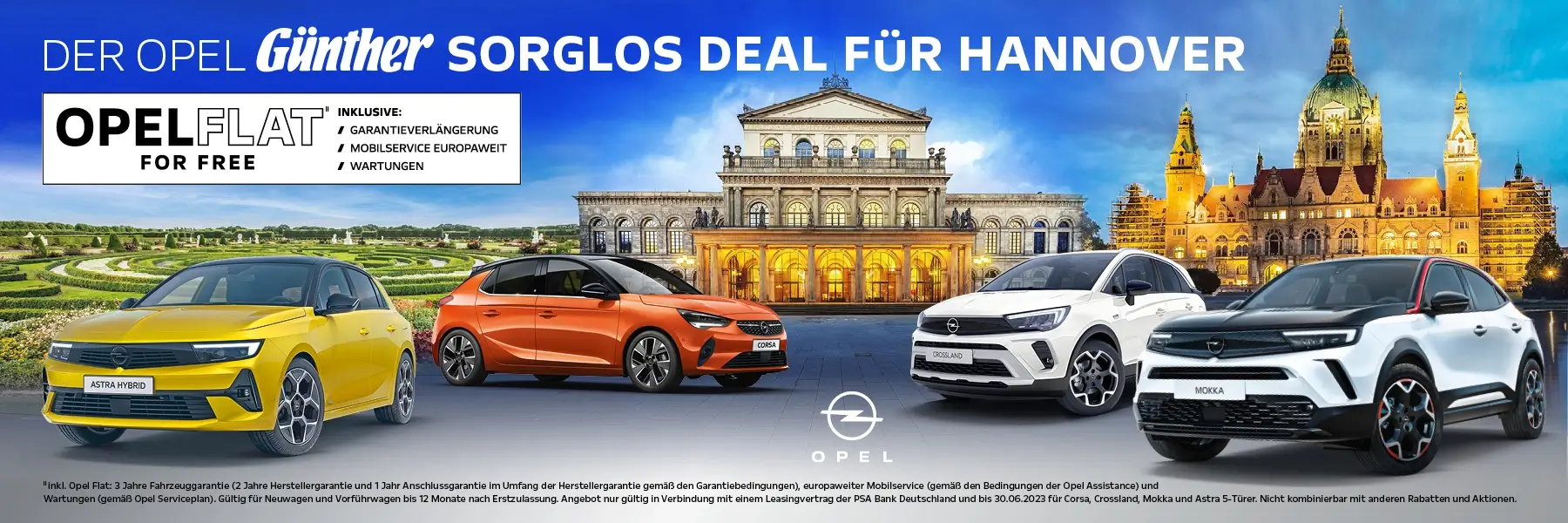 Opel Sorglos Deal Leasingangebote für Hannover