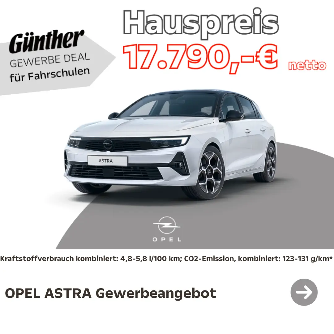 Opel Astra Fahrschulen Angebot Hauspreis