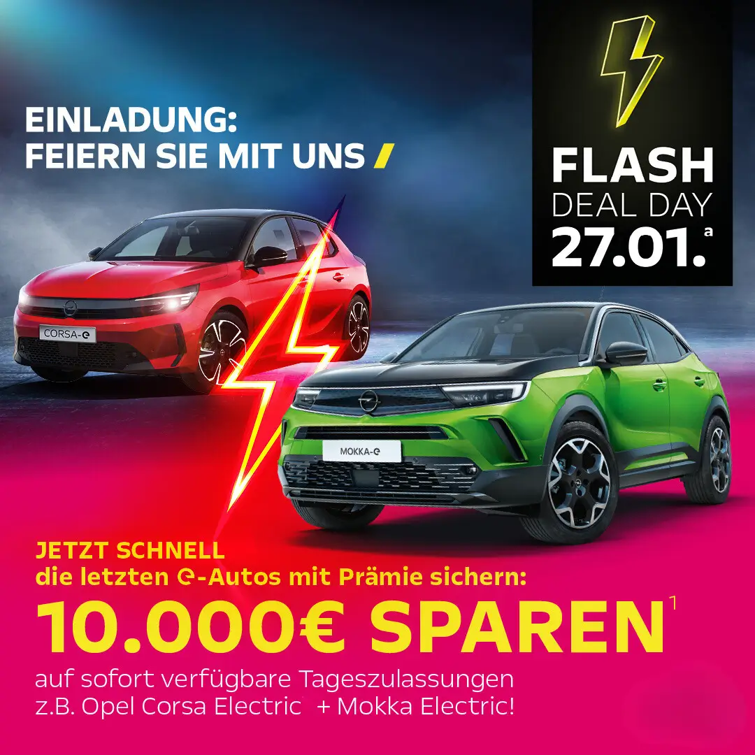 Opel Flash Deal Day Header Mobilversion
