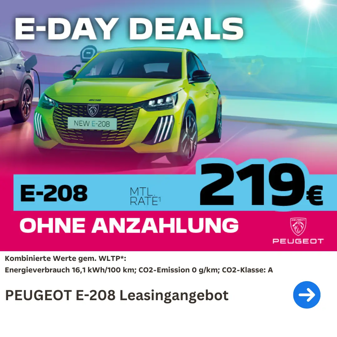 PEUGEOT e-208 Leasingangebot